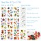 Wrapables Waterproof Glitter Temporary Tattoos, Birthday Party Favors and Supplies, Goodie Bag Fillers, 10 Sheets Fairies and Butterflies